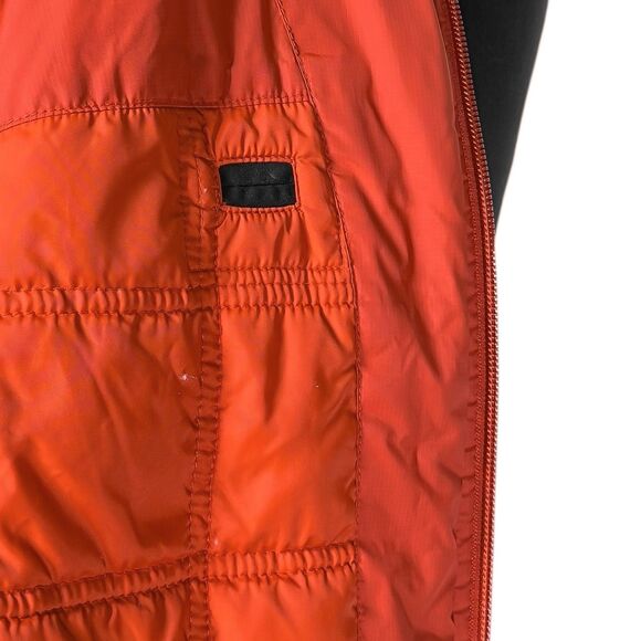 L.L. Bean Men's Puffer Jacket Orange Zip Outdoor Hiking Insulated Windbreaker M - Picture 11 of 12